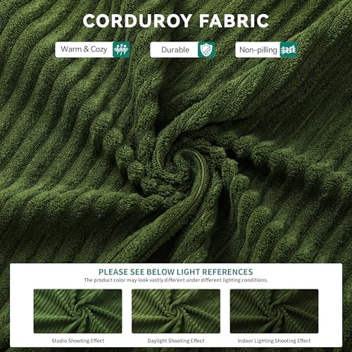Oversize Convertible Boneless Couch Bed, 103 Inch Corduroy futon Sofa Bed