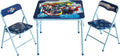 Marvel Avengers 3-Piece Kids Activity Table and Chair Set – Square Table with 2 Folding Chairs, Superhero-Themed Furniture for Ages 3+, Ideal for Playroom, Arts & Crafts, or Snacks