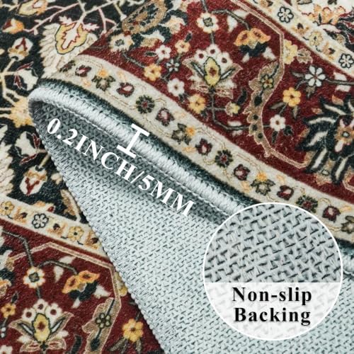 HY HAOYUNLAI Hallway Washable Runner Rug 2.6x10 Kitchen Non Slip Slim Mat