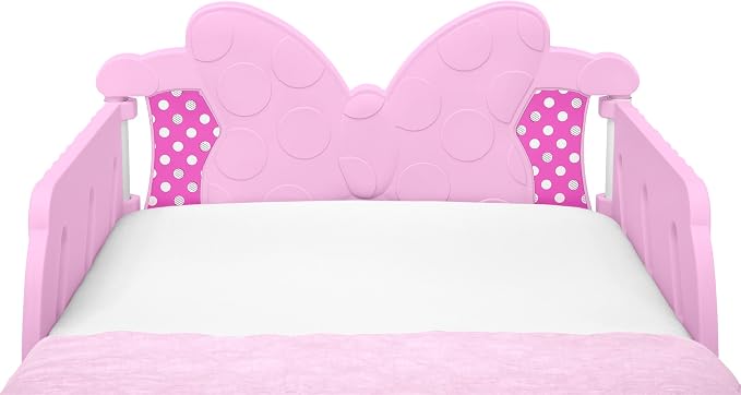 Delta Children Minnie Mouse 3D Toddler Bed, Pink