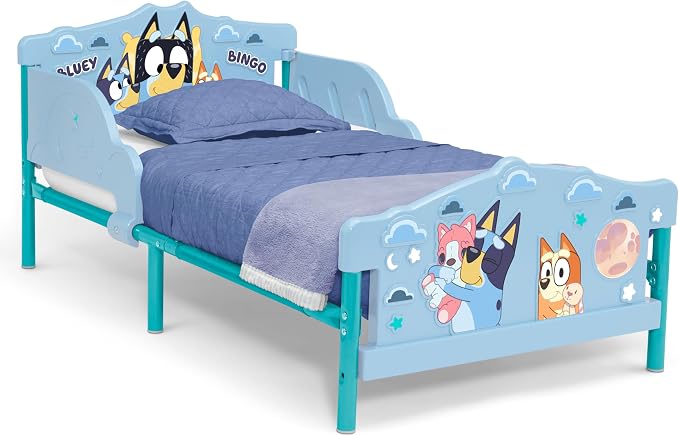 Delta Children 3D Toddler Bed & Mattress, Bluey
