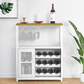 GAOMON Coffee Wine Bar Cabinet with Storage and Detachable Rack