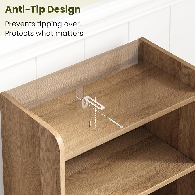 Small Bathroom Storage Cabinet with 2 Doors & Shelf,Rattan Natural | Narrow Storage Organizer, Toilet Paper Floor Cabinets Freestanding, for Small Spaces, Laundry Room, 7.8" D x 14.6" W x 31" H