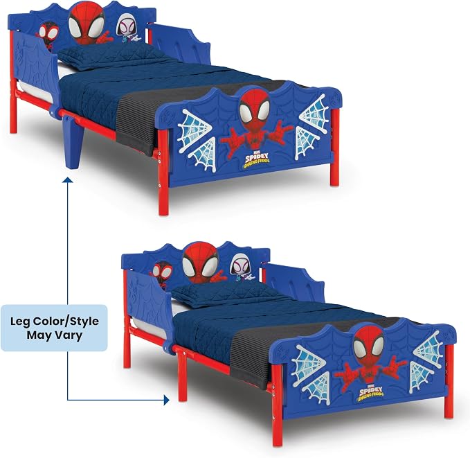 Delta Children 3D Toddler Bed & Mattress, Spidey and His Amazing Friends