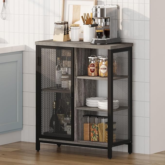BON AUGURE Liquor Cabinet Bar for Home, Coffee Storage Cabinet