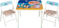 Disney Stitch Kids Activity Table and Chair Set, 3-Piece Folding Toddler Table with 2 Chairs, Padded Seats, Durable Frame for Play, Crafts & Snacks