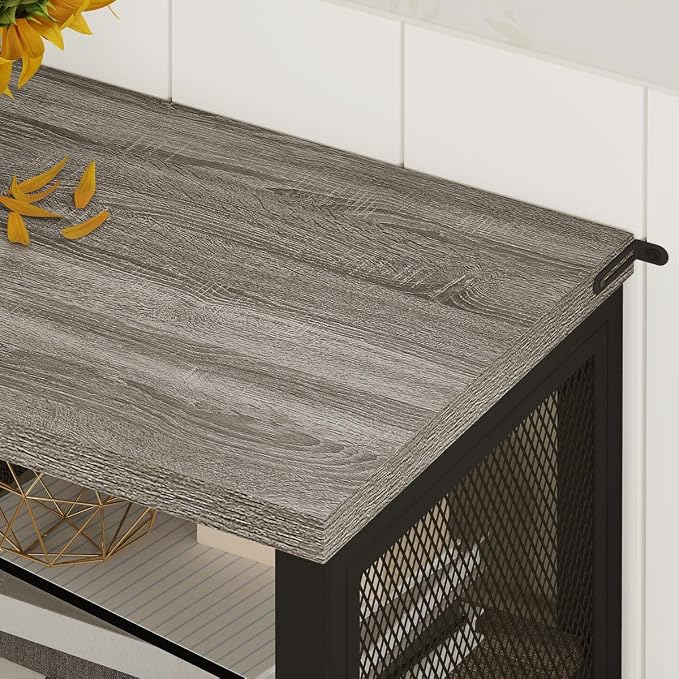 BON AUGURE Liquor Cabinet Bar for Home, Coffee Storage Cabinet