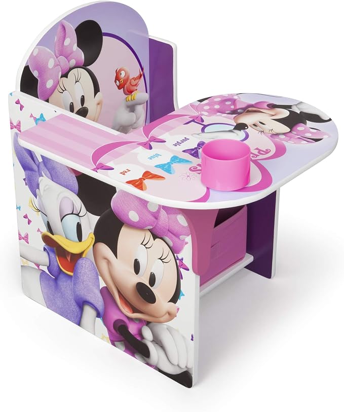 Delta Children Chair Desk With Storage Bin, Disney Minnie Mouse