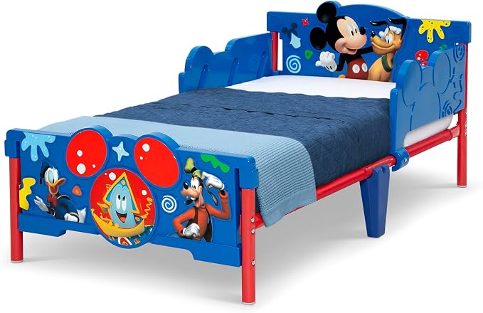 Delta Children Mickey Mouse 3D Toddler Bed, Blue