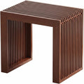 APRTAT Bamboo Dining Bench 17 Inch Indoor Wooden Shoe Benches for Entryway