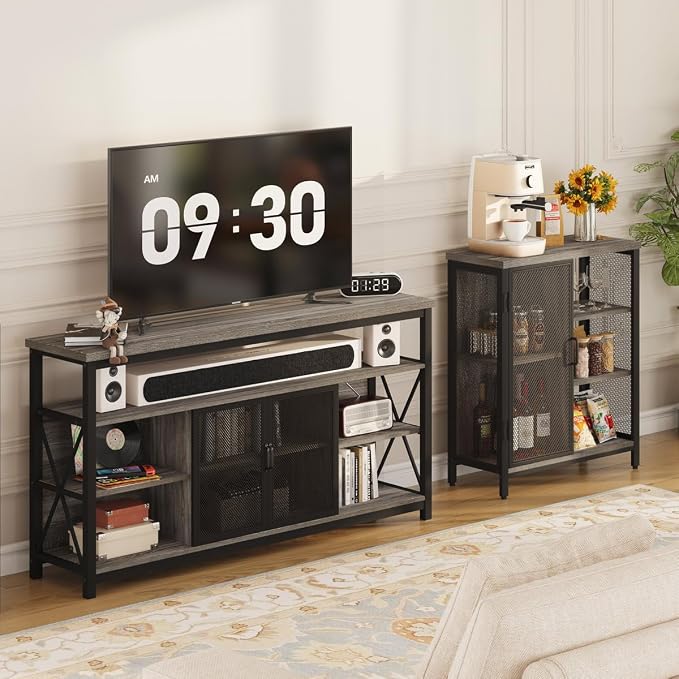 BON AUGURE Liquor Cabinet Bar for Home, Coffee Storage Cabinet