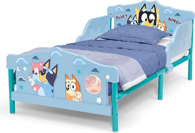 Delta Children 3D Toddler Bed & Mattress, Bluey