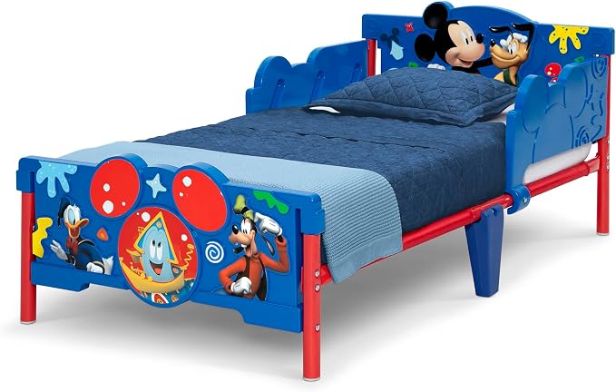 Delta Children Mickey Mouse 3D Toddler Bed, Blue