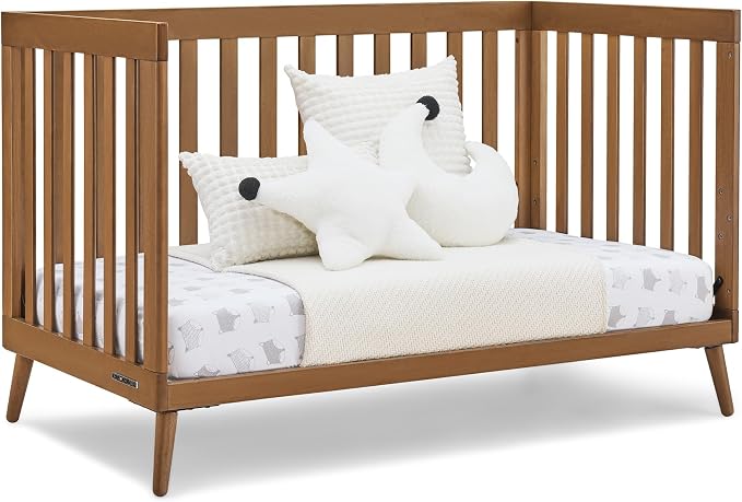 Delta Children Essex 4-in-1 Baby Crib & Mattress, Chestnut