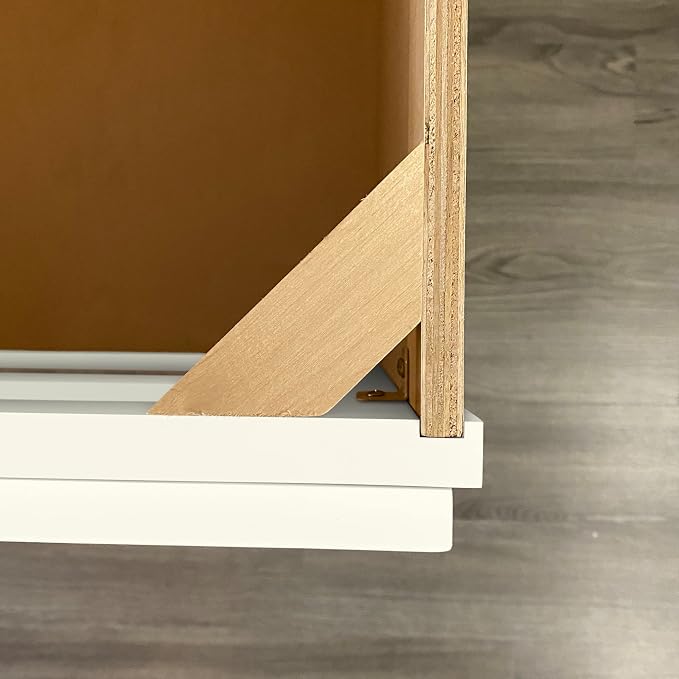 Riley & Higgs White Shaker 60" Double Sink Vanity Base Cabinet with Drawers | Shaker-style vanity base with drawers, sized for a 60-inch double-sink configuration