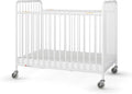 Foundations Stowaway Metal Baby & Toddler Folding Hotel Crib, White
