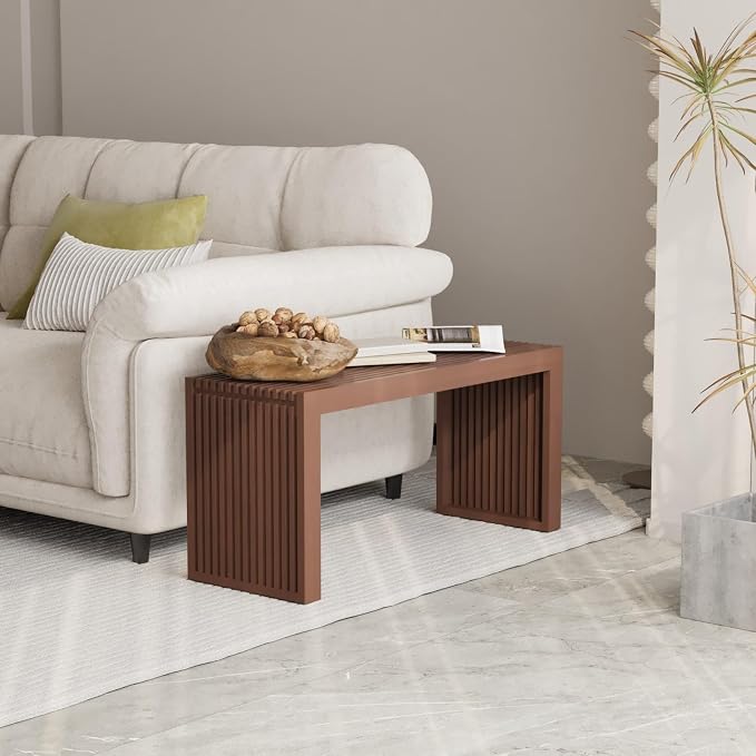 APRTAT Bamboo Dining Bench 35 Inch Indoor Wooden Shoe Benches for Entryway