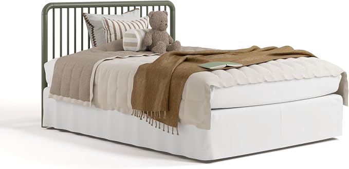 Storkcraft Porto 5-in-1 Convertible Crib with Toddler Guardrail, Olive