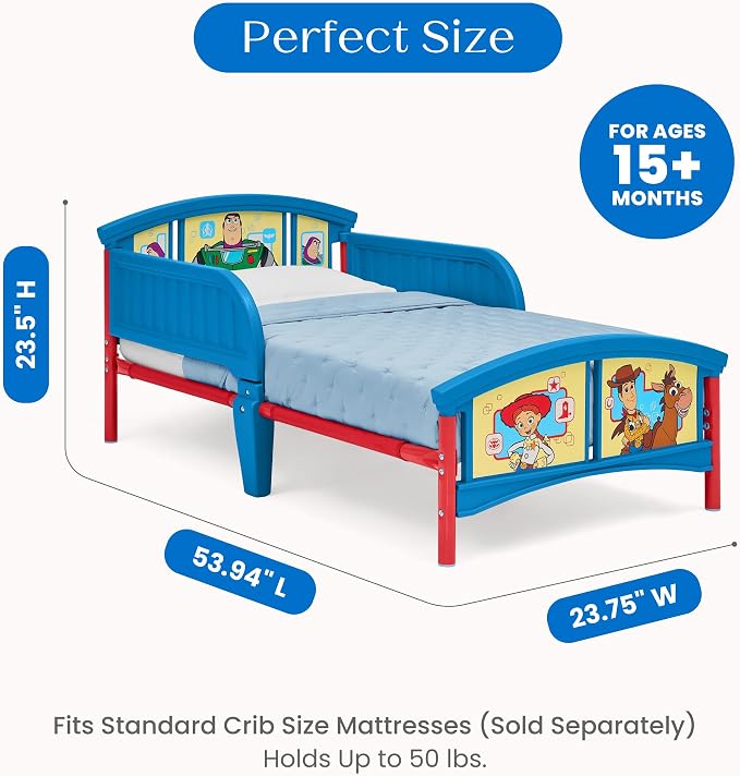 Delta Children Plastic Toddler Bed, Toy Story 5