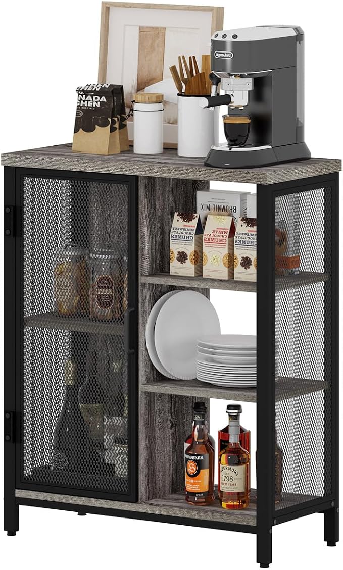 BON AUGURE Liquor Cabinet Bar for Home, Coffee Storage Cabinet