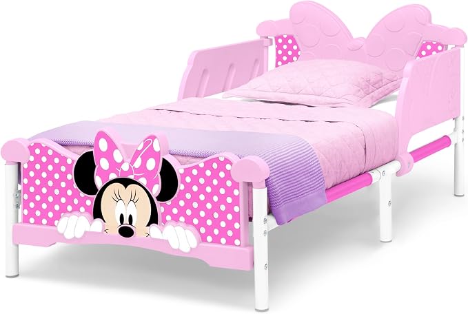Delta Children Minnie Mouse 3D Toddler Bed, Pink
