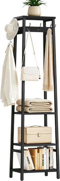Coat Rack Freestanding with 3 Shelves and 7 Hooks