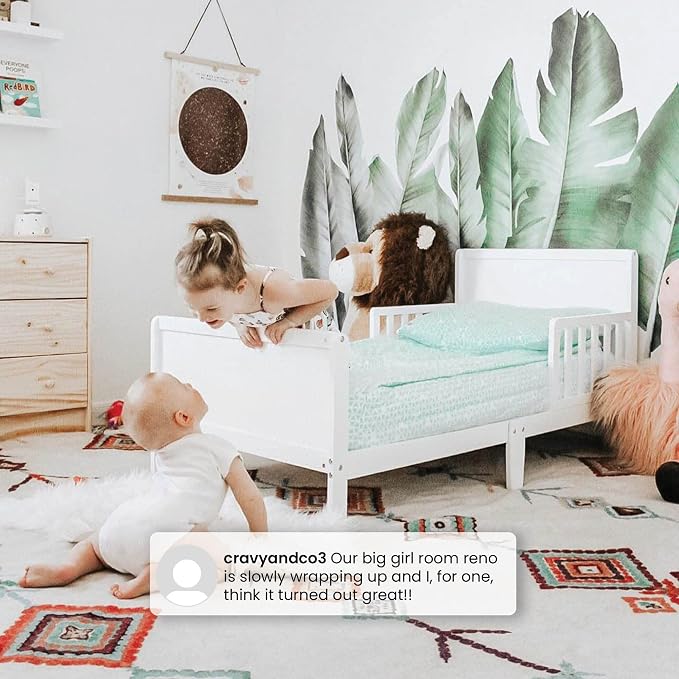 Delta Children Fancy Wood Toddler Bed - Greenguard Gold Certified, Bianca