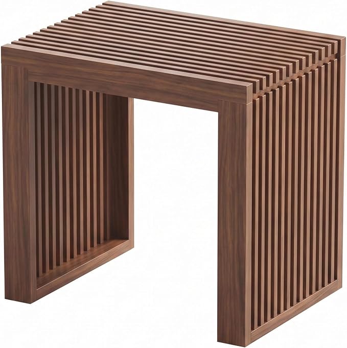APRTAT Bamboo Dining Bench 17 Inch Indoor Wooden Shoe Benches for Entryway