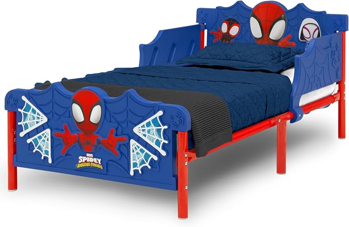 Delta Children 3D Toddler Bed & Mattress, Spidey and His Amazing Friends