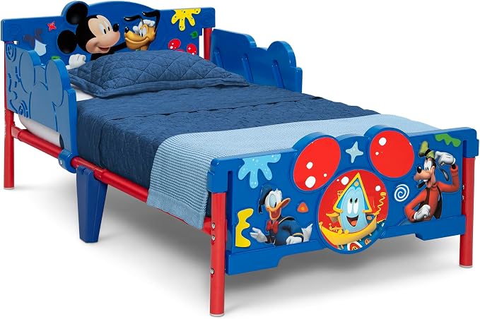 Delta Children Mickey Mouse 3D Toddler Bed, Blue