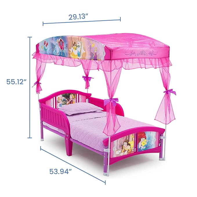 Delta Children Canopy Toddler Bed, Disney Princess
