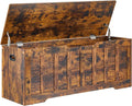 VANKILEY 47.2" Storage Chest Extra Large, Storage Bench(Rustic Brown)