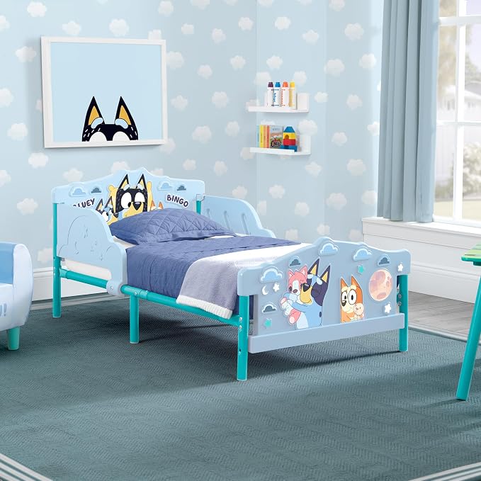 Delta Children 3D Toddler Bed & Mattress, Bluey