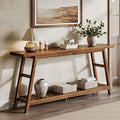 ChooChoo 70.9 Inch Long Console Tables for Entryway, Hallway Table, 2-Tier
