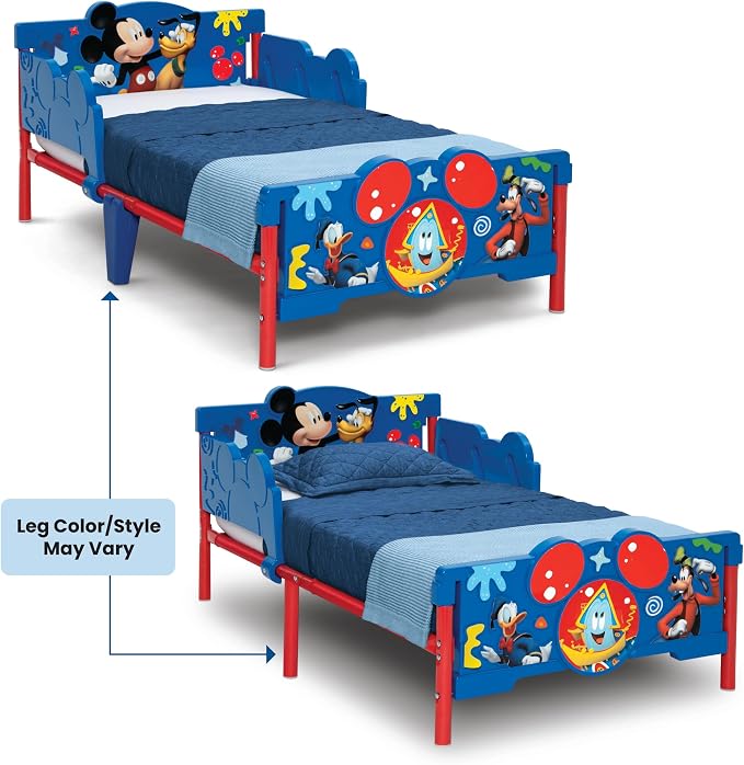 Delta Children Mickey Mouse 3D Toddler Bed, Blue