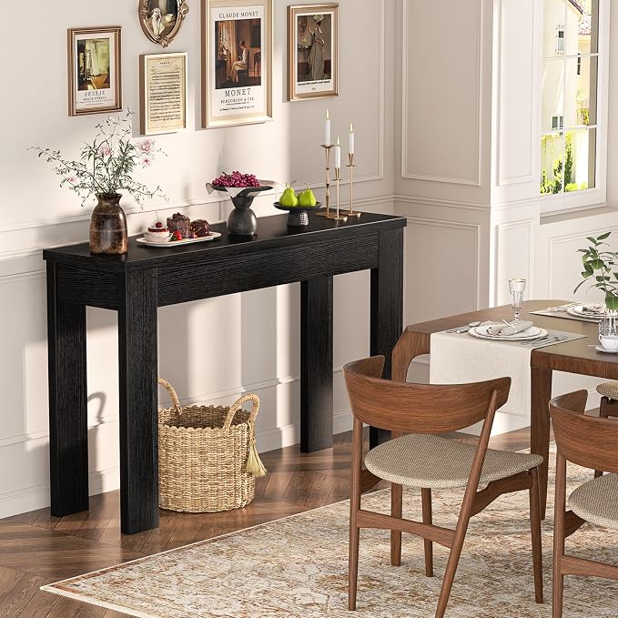 Armocity Small Console Table for Entryway, 32" Farmhouse Narrow Sofa Table