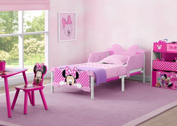 Delta Children Minnie Mouse 3D Toddler Bed, Pink