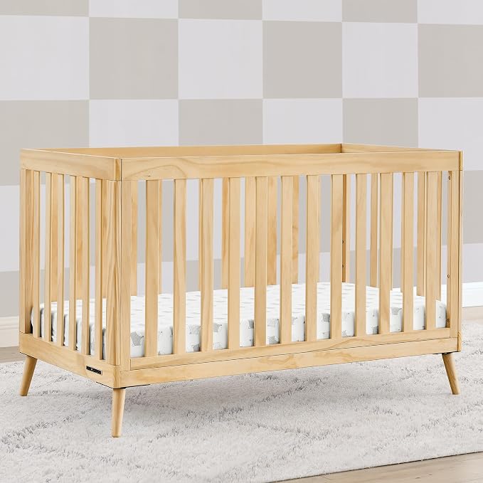 Delta Children Essex 4-in-1 Baby Crib & Mattress, Natural