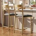 Garvee 26'' Bar Stools Set of 2, Counter Stools with Back & Thick Cushion