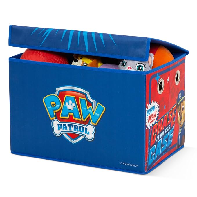 Delta Children - PAW Patrol 4-Piece Toddler Room-in-a-Box Set – Includes Sleep and Play Toddler Bed, Table, 1 Chair and Toy Box, Blue