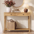 VASAGLE 39.3"Console Table, Narrow Entryway Sofa Table with Solid Wood Legs