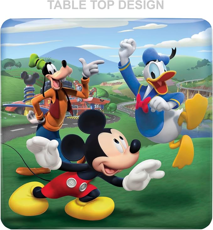 Mickey Mouse Table & Chair Set for Toddlers 24-48M, Includes 1 Table & 1 Chair [Amazon Exclusive] Table: 20"L x 20"W x 16.4"H, Chair: 12"L x 11.6"W x 17"H - Weight Limit: 70 lbs