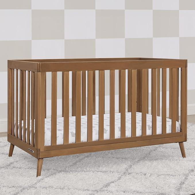 Delta Children Essex 4-in-1 Baby Crib & Mattress, Chestnut