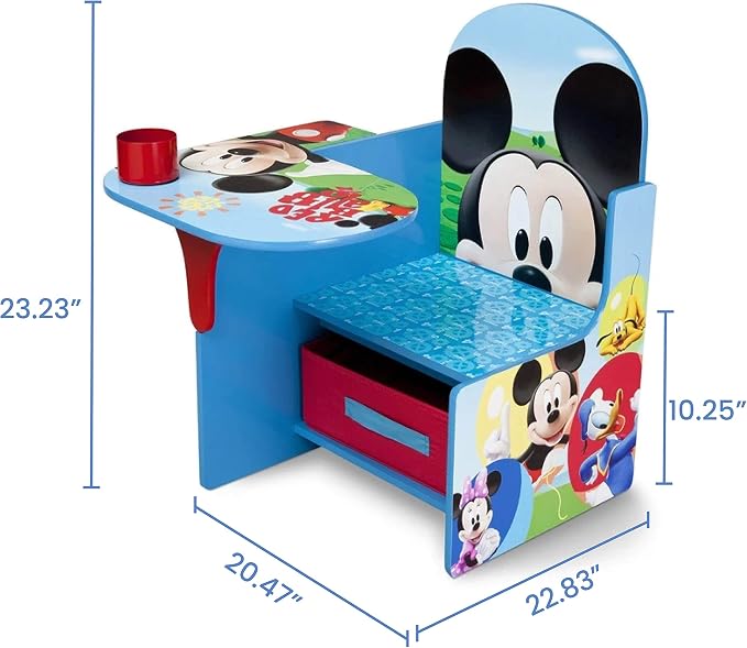 Delta Children Chair Desk With Storage Bin, Disney Mickey Mouse